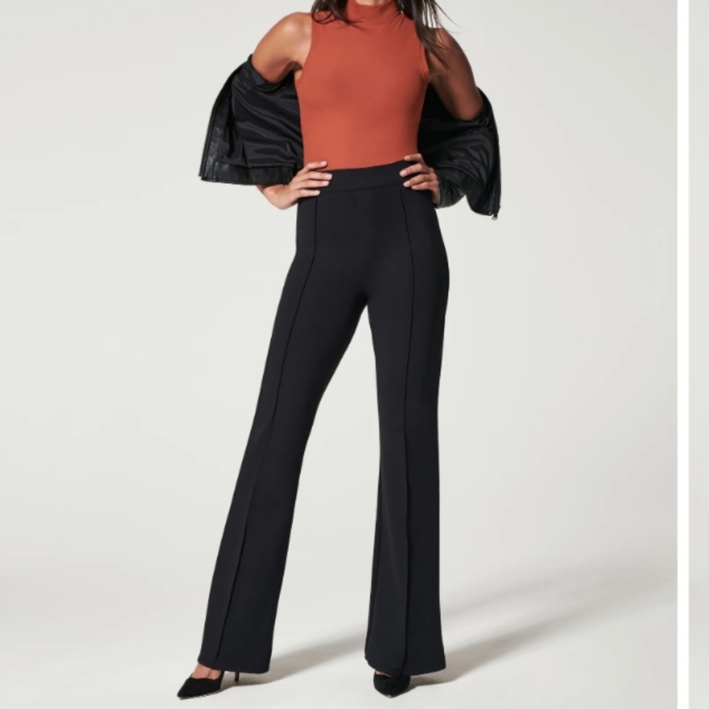 Spanx The Perfect Pant, Hi-Rise Flare classic black 2x tall